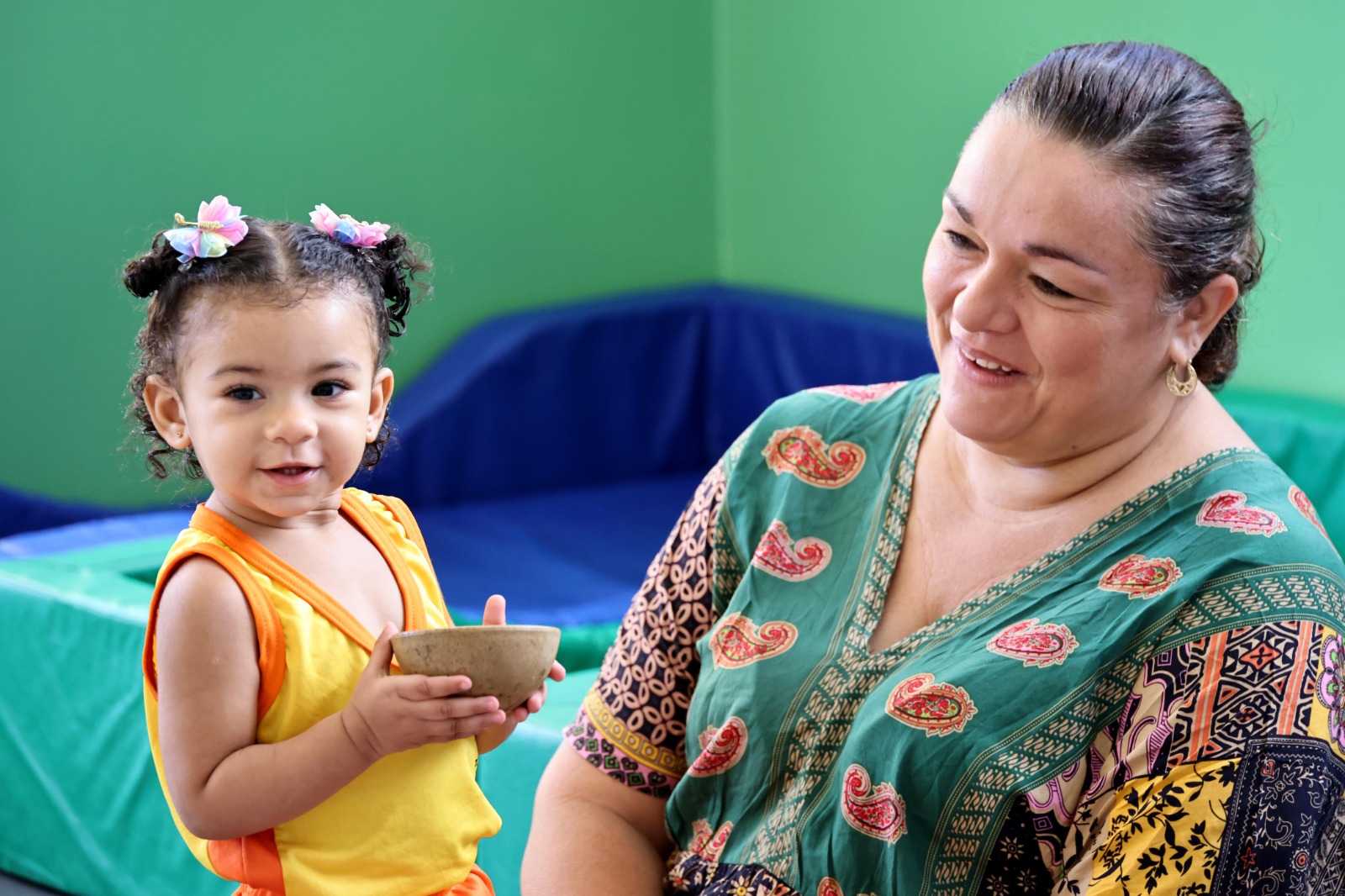 Ierecê Cunha com a filha Maria Christina 